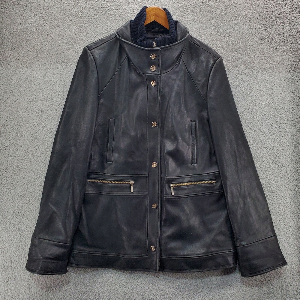 Anne Klein Black Leather Jacket